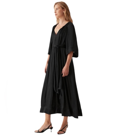 AJE Seraphina Silk Midi Dress - Picture 4 of 13